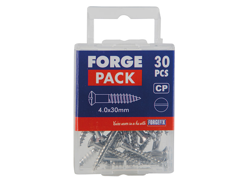 ForgeFix Multi-Purpose Screws,SL, Chrome Plated