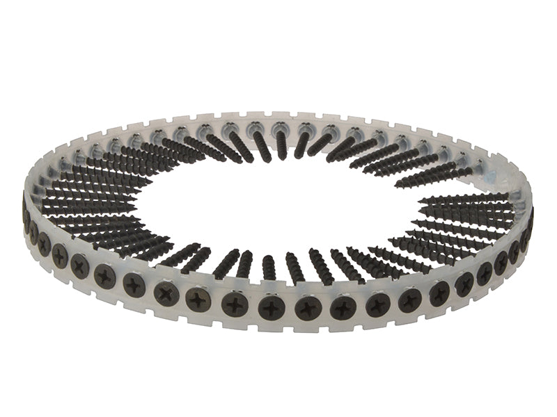 ForgeFix Collated Drywall Screws, Phillips, Bugle Head