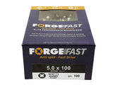 ForgeFix ForgeFast Pozi Compatible Wood Screws, Box