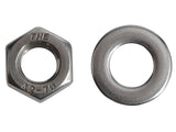 ForgeFix Hexagonal Nuts & Washers A2 Stainless Steel M8 ForgePack 12
