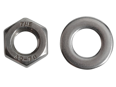 ForgeFix Hexagonal Nuts & Washers A2 Stainless Steel M8 ForgePack 12