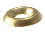 ForgeFix Screw Cup Washers, Polished Brass