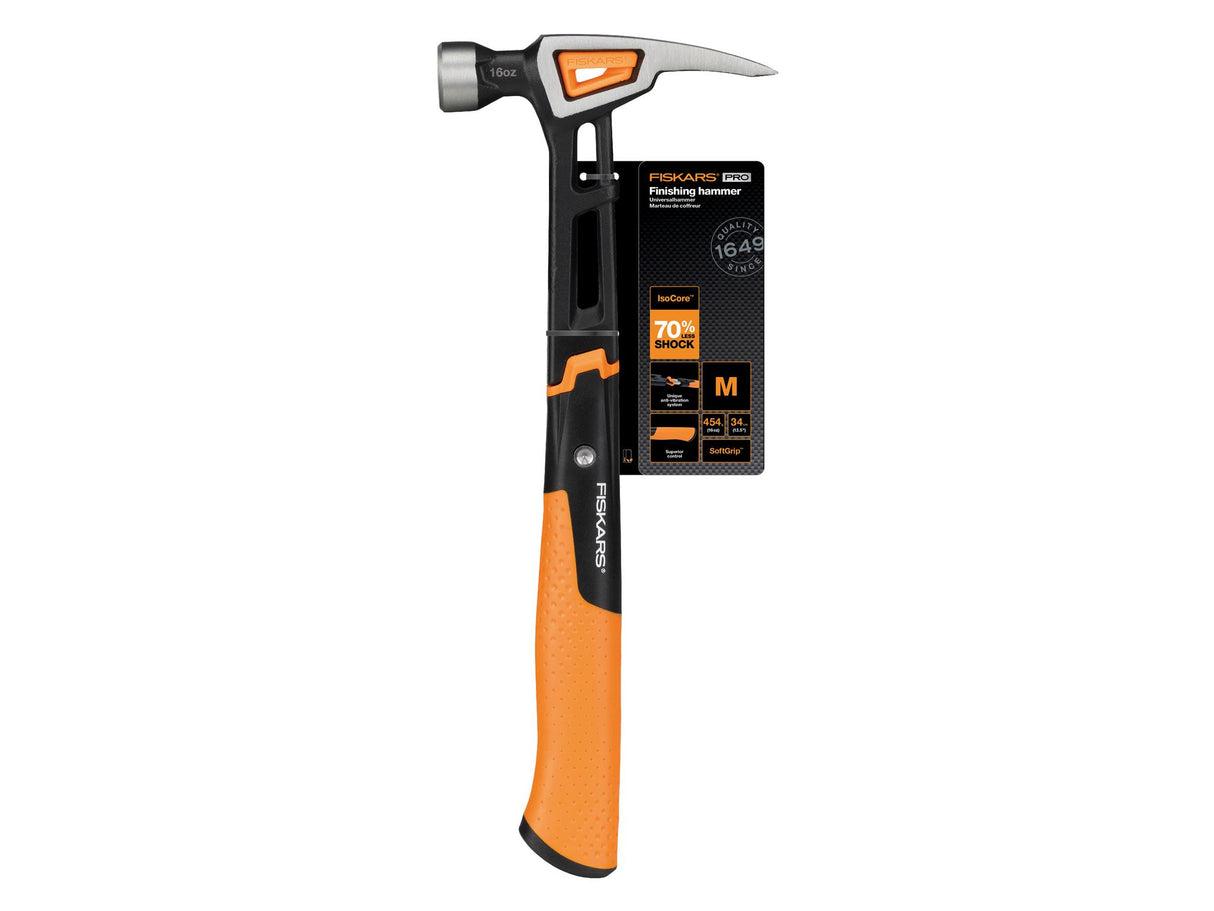 Fiskars IsoCore Finishing Hammer 450g (16oz)
