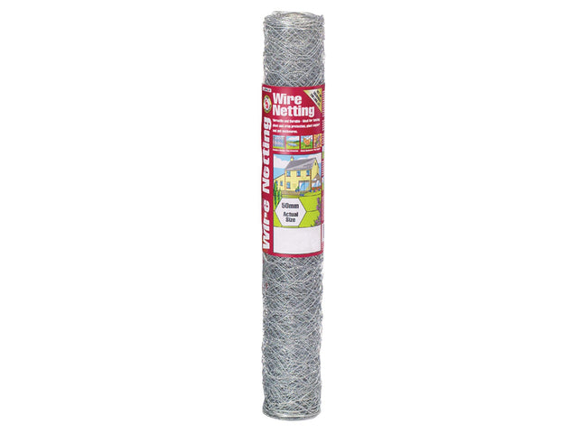 Gardman Galvanised Wire Netting 50mmÂ² Hexagon, 10 x 0.9m