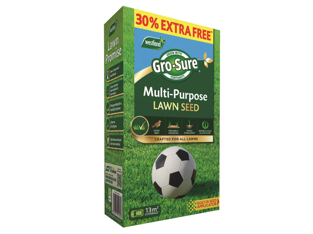 Gro-Sure Multi-Purpose Lawn Seed 10m² + 30% Free