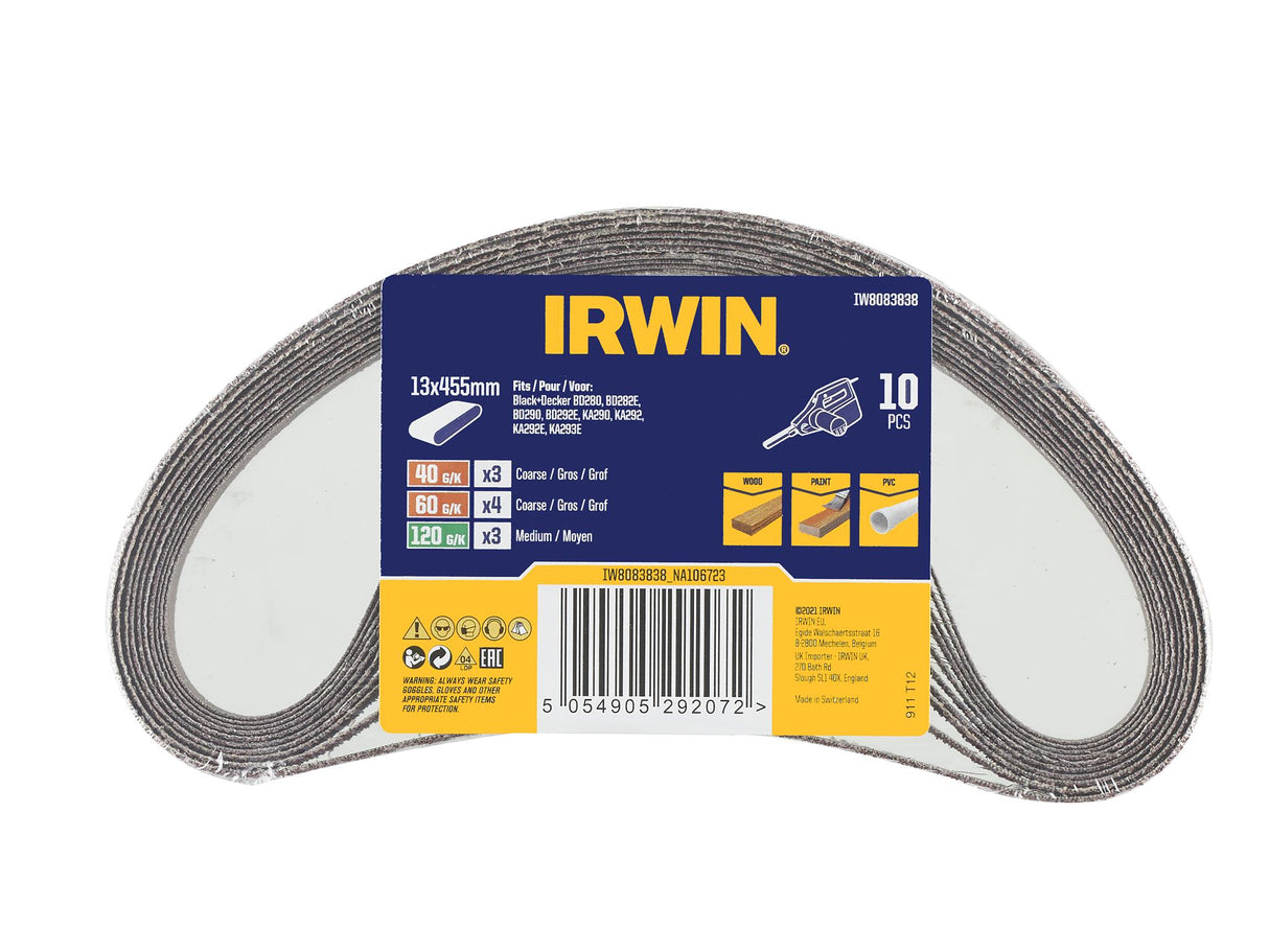 IRWIN® Powerfile Sanding Belts