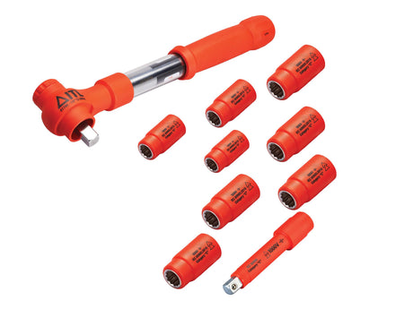 ITL Insulated Insulated 1/2in Drive Imperial Torque Wrench Kit, 10 Piece