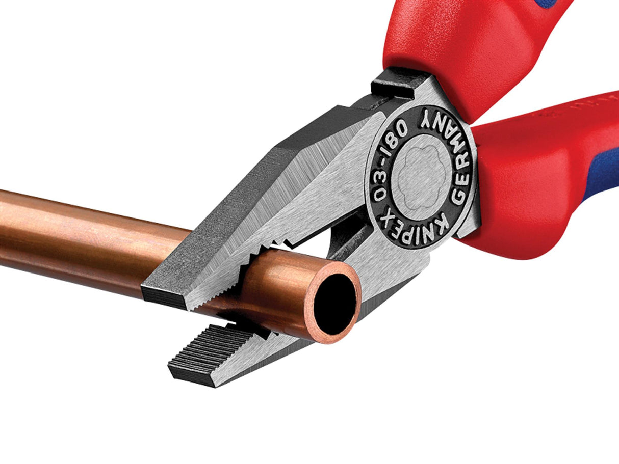 Knipex 03 02 Series Combination Pliers, Multi-Component Grip