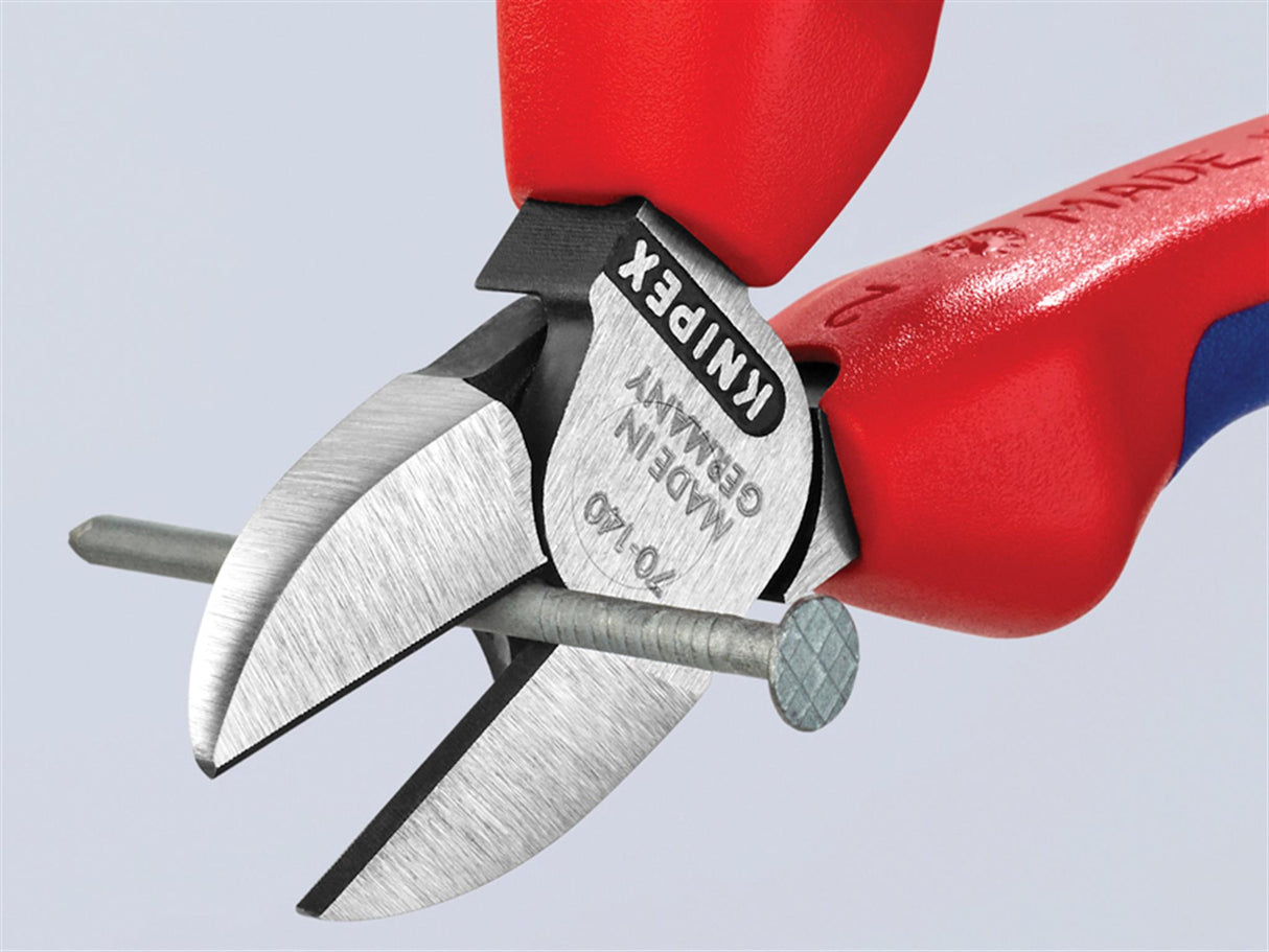 Knipex 70 02 Series Diagonal Cutters, Multi-Component Grip