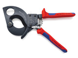 Knipex 95 31 Series Ratchet Action Cable Shears, Multi-Component Grip