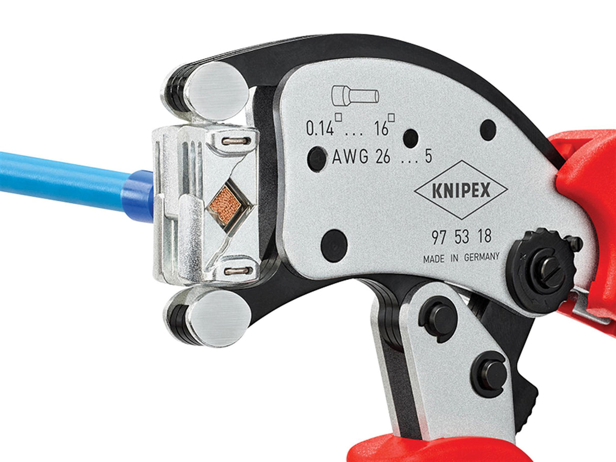 Knipex Twistor16® Self-Adjusting Crimping Pliers