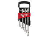 Milwaukee Hand Tools MAX BITE™ Ratcheting Metric Combination Spanner Set, 7 Piece