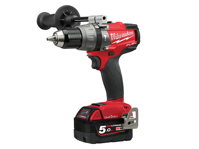 Milwaukee Power Tools M18 ONEPD2 FUEL™ ONE-KEY™ Combi Drill 18V 2 x 5.0Ah Li-ion