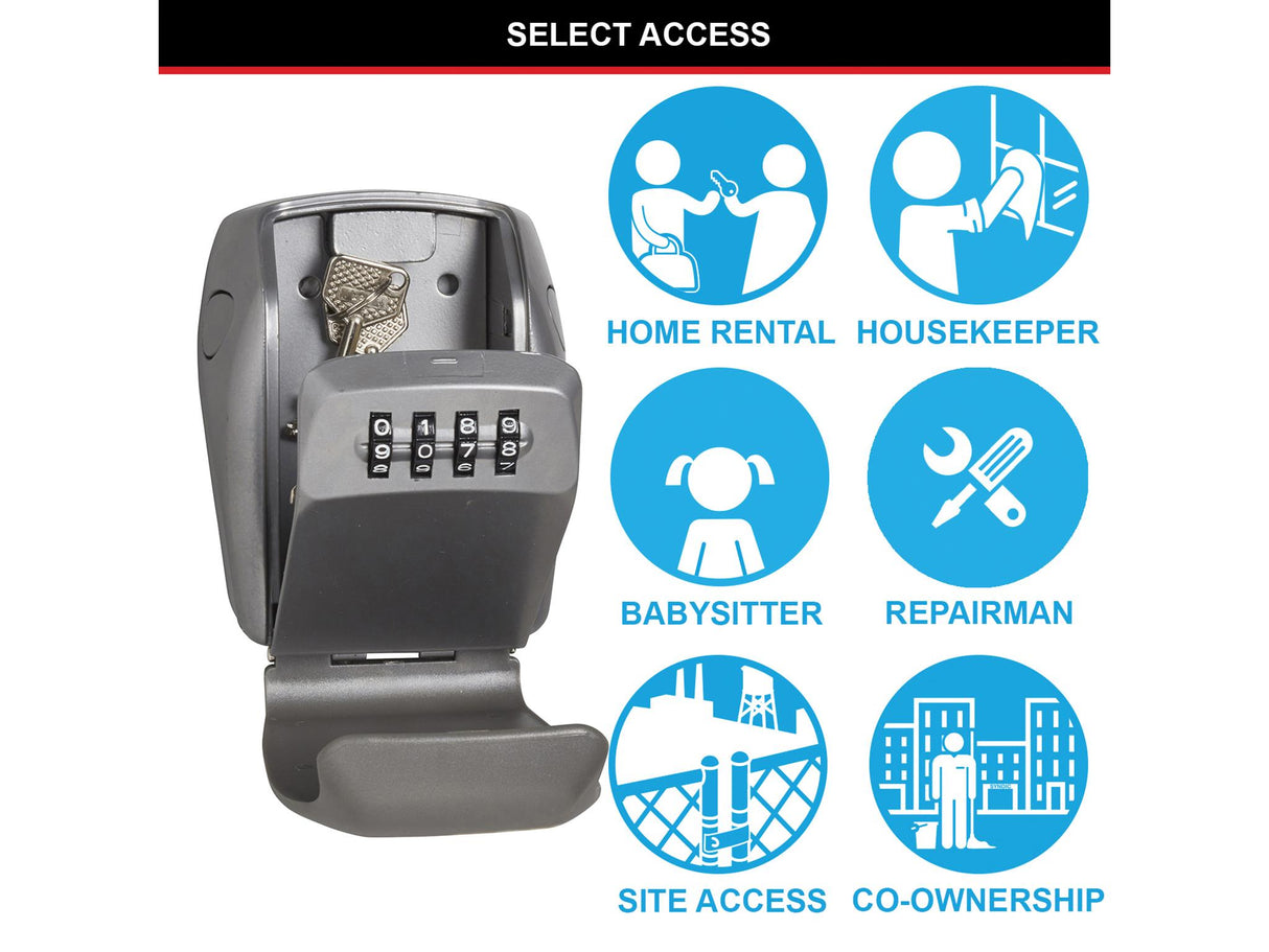 Master Lock 5415E Wall-Mounted Reinforced Key Lock Box Bagged