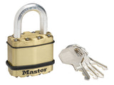 Master Lock Excell Brass Finish Padlocks
