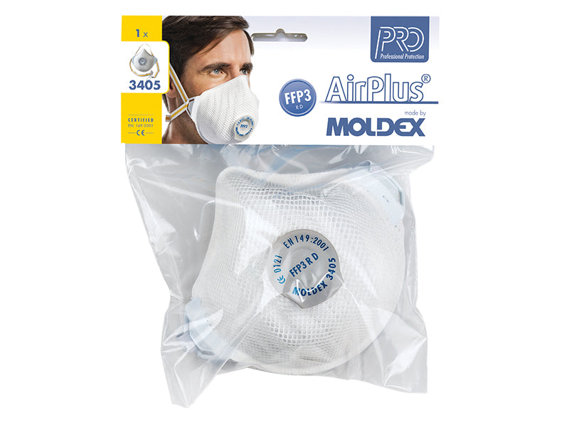 Moldex Air Plus FFP3 RD Valved Reusable Mask
