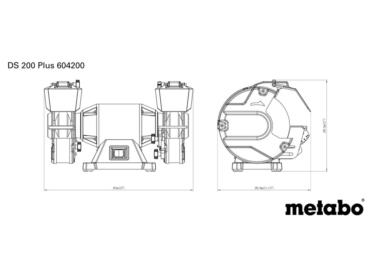 Metabo DS 200 Plus Bench Grinder 600W 240V