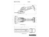 Metabo SGS 18 LTX Q Shrub & Grass Shear 18V Bare Unit