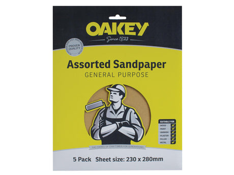 Oakey General-Purpose Sandpaper 230 x 280mm