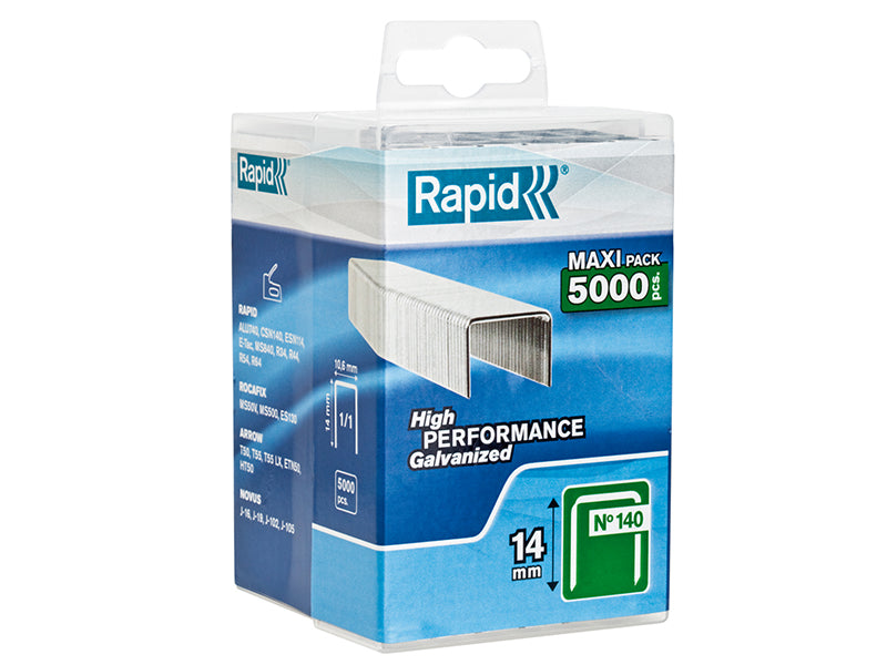 Rapid 140 Series Galvanised Staples