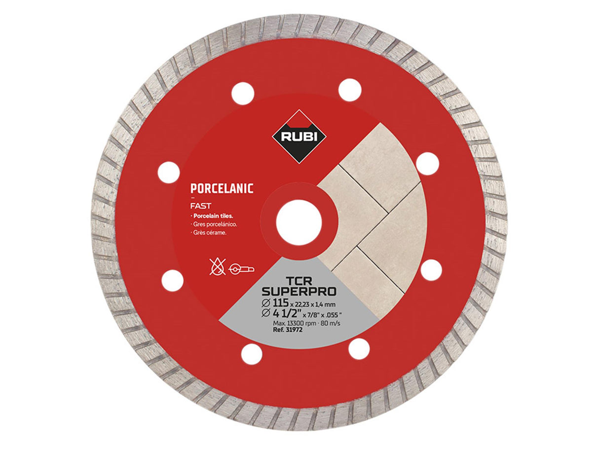 RUBI TILING TOOLS TCR115 SUPERPRO Diamond Blade 115mm