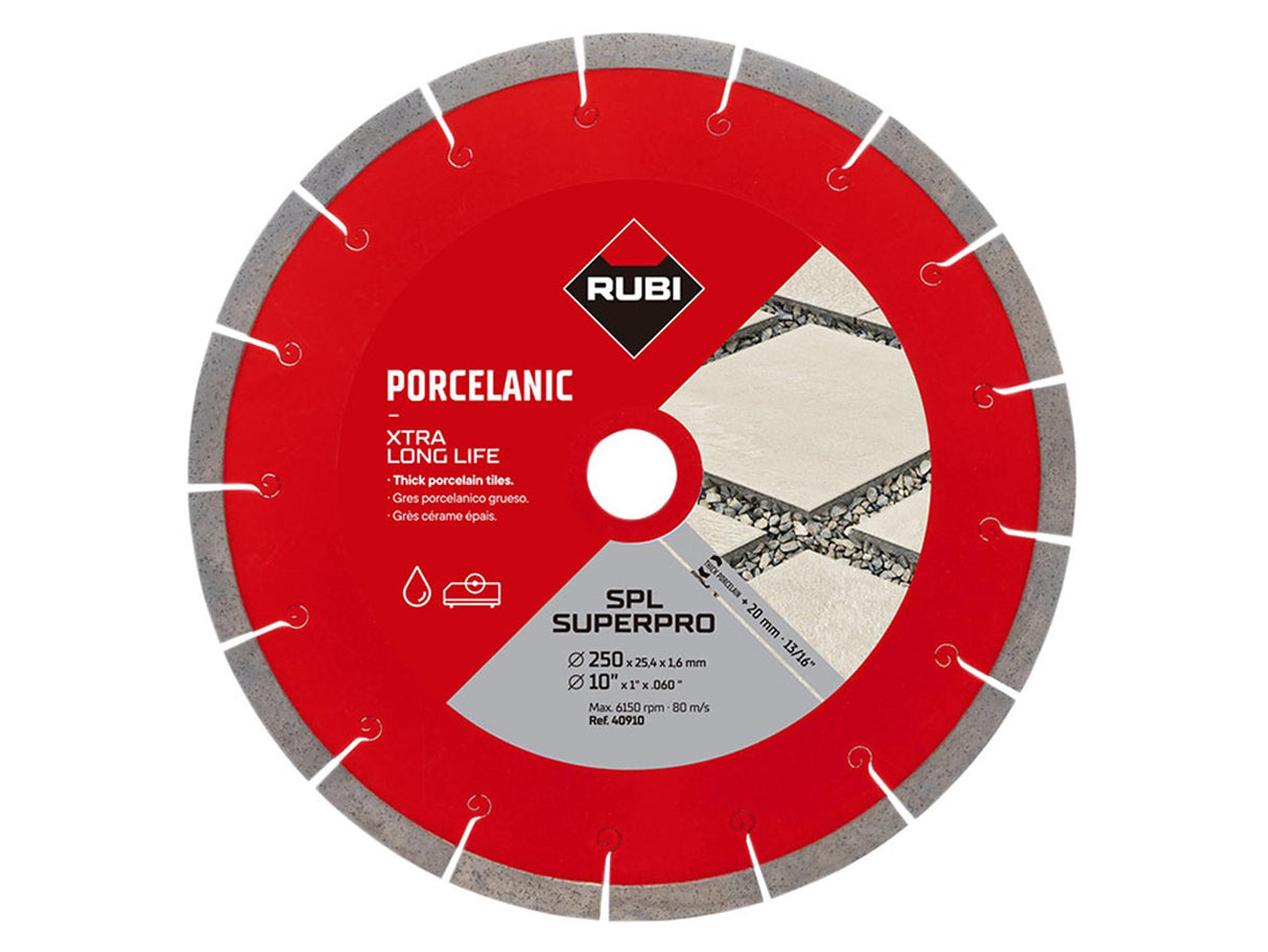 RUBI TILING TOOLS SPL 250 EXT SUPERPRO Diamond Blade 250mm
