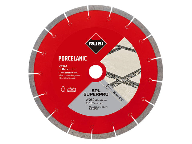 RUBI TILING TOOLS SPL 250 EXT SUPERPRO Diamond Blade 250mm