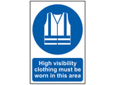 Scan High Visibility Jackets Must Be Worn In This Area - PVC Sign 200 x 300mm