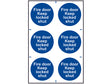 Scan Fire Door Keep Locked Shut - 6 PVC Signs 100 x 100mm