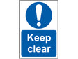 Scan Keep Clear - PVC Sign 200 x 300mm