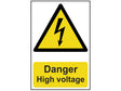 Scan Danger High Voltage - PVC Sign 200 x 300mm