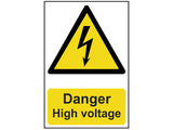 Scan Danger High Voltage - PVC Sign 200 x 300mm