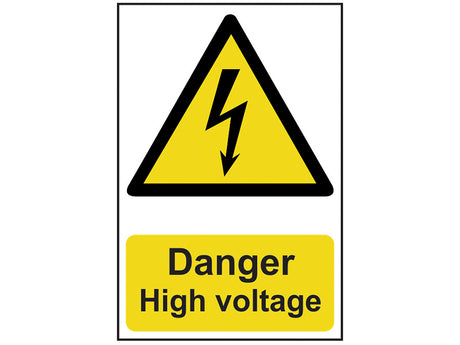 Scan Danger High Voltage - PVC Sign 200 x 300mm