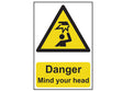Scan Danger Mind Your Head - PVC Sign 200 x 300mm
