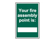 Scan Your Fire Assembly Point is - PVC Sign 200 x 300mm