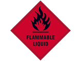 Scan Flammable Liquid - Self Adhesive Vinyl Sign 100 x 100mm