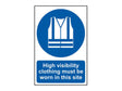Scan High Visibility Jackets Must Be Worn In This Site - PVC Sign 200 x 300mm