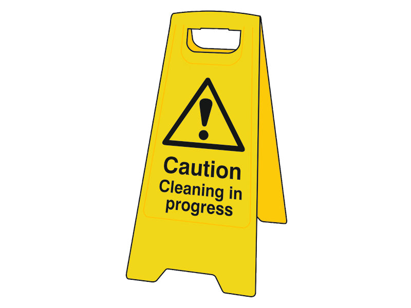 Scan Caution Cleaning In Progress - Heavy Duty 'A' Board