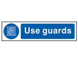 Scan Use Guards - PVC Sign 200 x 50mm