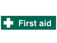 Scan First Aid - PVC Sign 200 x 50mm