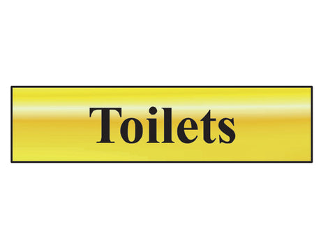 Scan Toilets - Polished Brass Effect 200 x 50mm