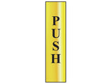 Scan Sign: Push (Vertical)
