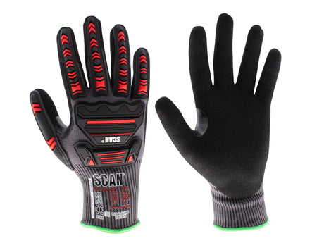Scan Nitrile Palm Impact Cut D Gloves