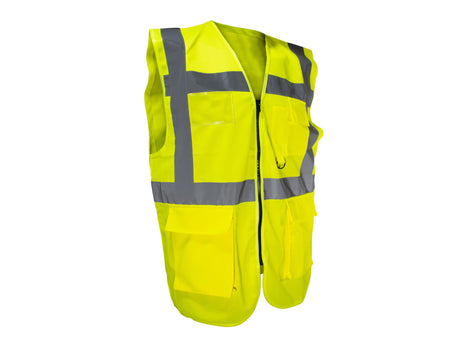 Scan Hi-Vis Utility Yellow Waistcoat