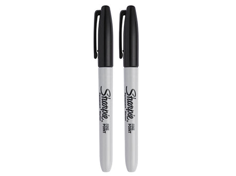 SharpieÂ® Fine Tip Permanent Marker Black (Pack 2)