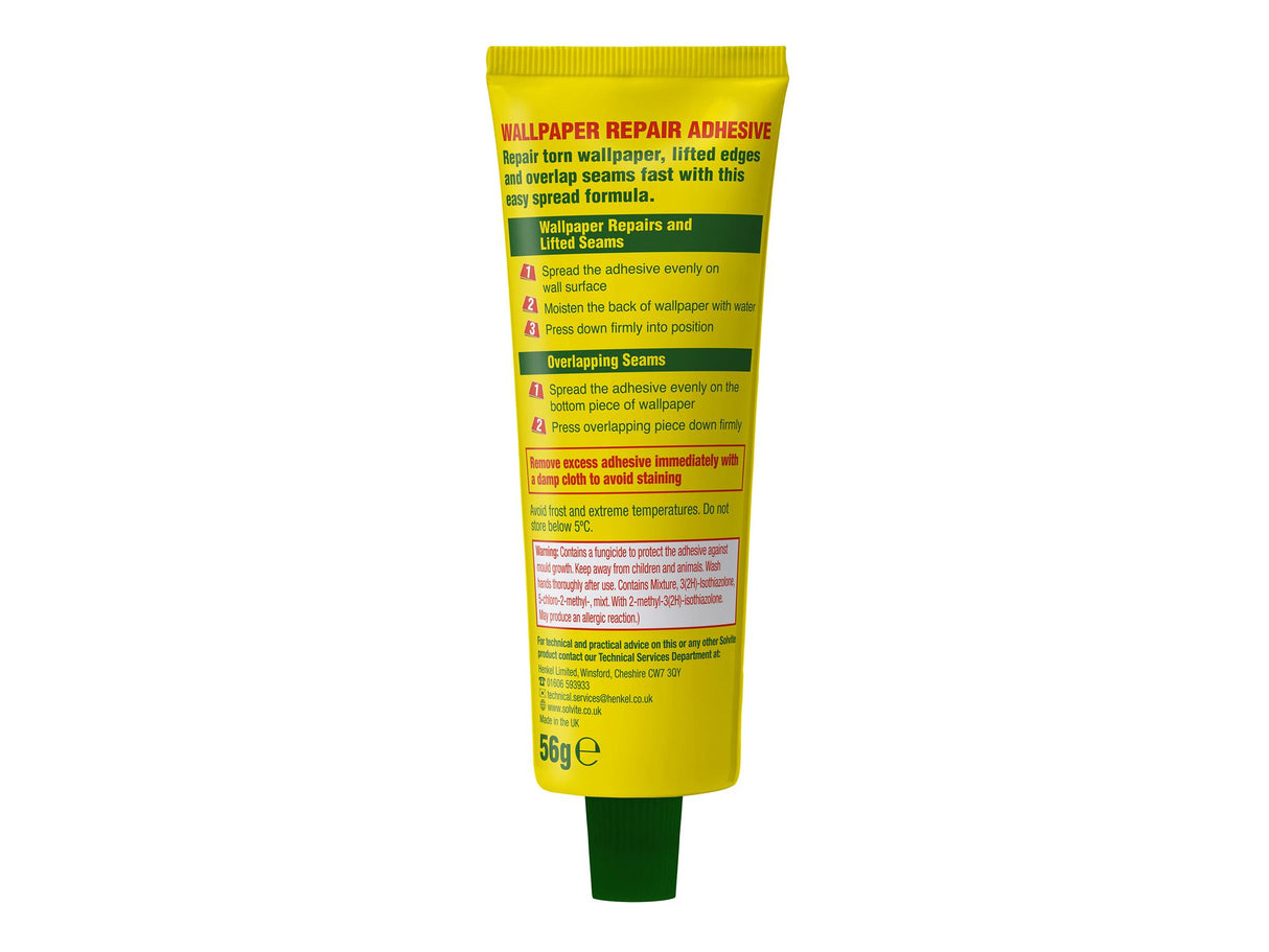 Solvite Wallpaper Repair Adhesive Tube
