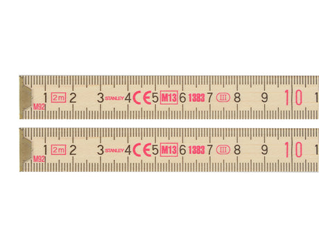STANLEY® Wooden Folding Rule 2m
