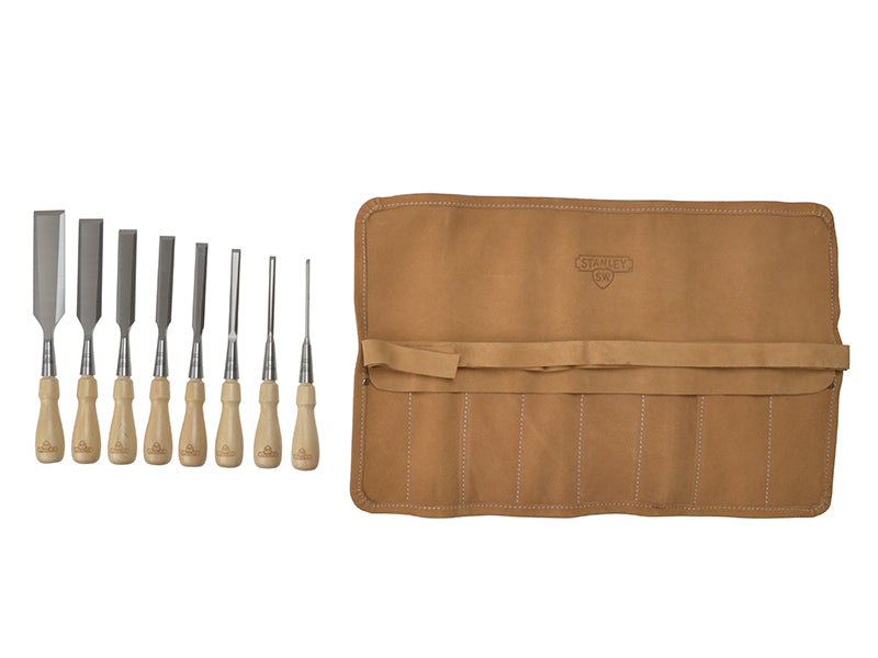 STANLEY® Sweetheart Socket Chisel Set, 8 Piece: 3 6 8 12 15 18 25 & 32mm