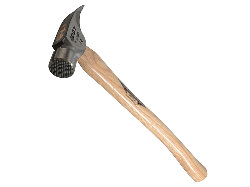 Stiletto Curved Titanium Hickory Hammer 18in