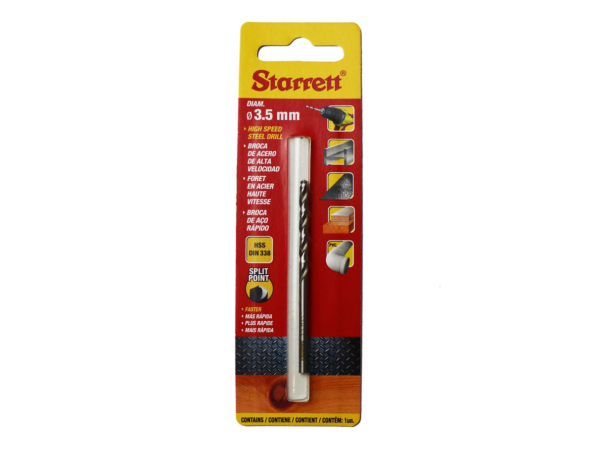Starrett HSS Split Point Drill Bit